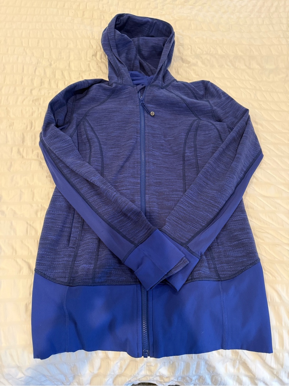 LuLuLemon Blue Hooded Zip-Up Jacket